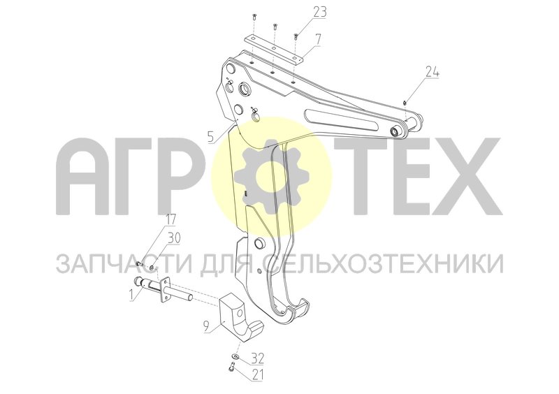 Чертеж Рычаг (КСУ-2.31.01.200)